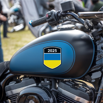 Ukraine Wappen mit Jahreszahl Autoaufkleber - Ansicht 8