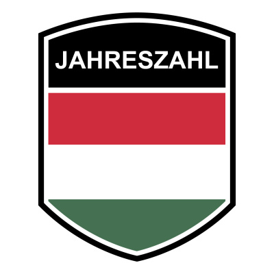 Ungarn Wappen mit Jahreszahl Autoaufkleber