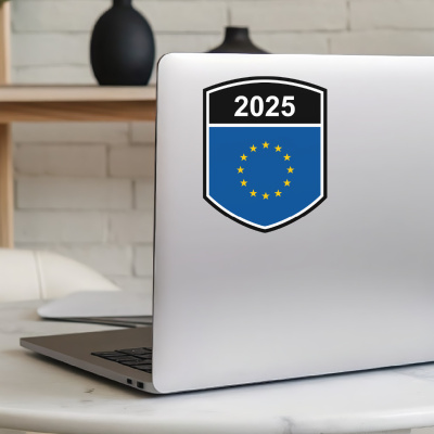 Europa Wappen mit Jahreszahl Autoaufkleber - Ansicht 5
