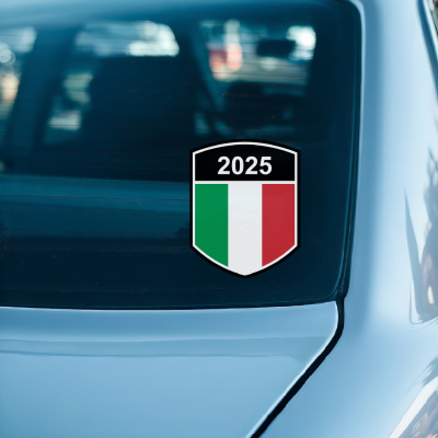Italien Wappen mit Jahreszahl Autoaufkleber - Ansicht 2
