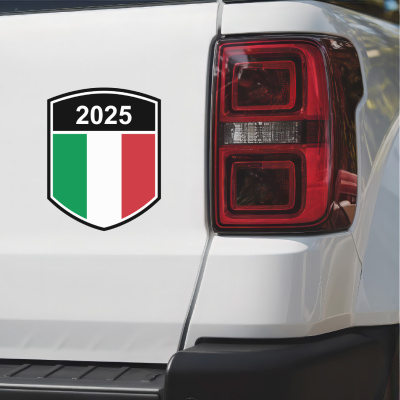 Italien Wappen mit Jahreszahl Autoaufkleber - Ansicht 3