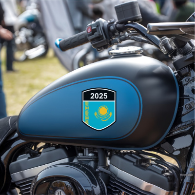 Kasachstan Wappen mit Jahreszahl Autoaufkleber - Ansicht 8