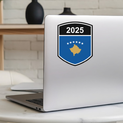 Kosovo Wappen mit Jahreszahl Autoaufkleber - Ansicht 5
