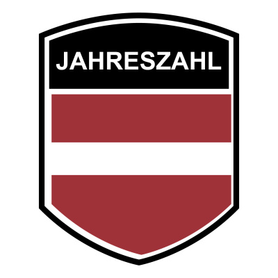 Lettland Wappen mit Jahreszahl Autoaufkleber