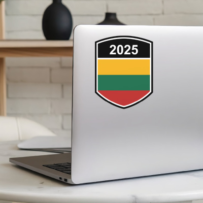 Litauen Wappen mit Jahreszahl Autoaufkleber - Ansicht 5