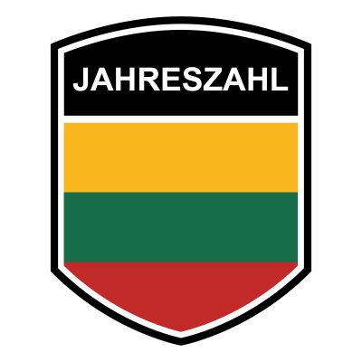 Litauen Wappen mit Jahreszahl Autoaufkleber