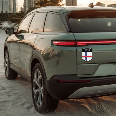 Faroe Islands Wappen mit Jahreszahl Autoaufkleber - Ansicht 4