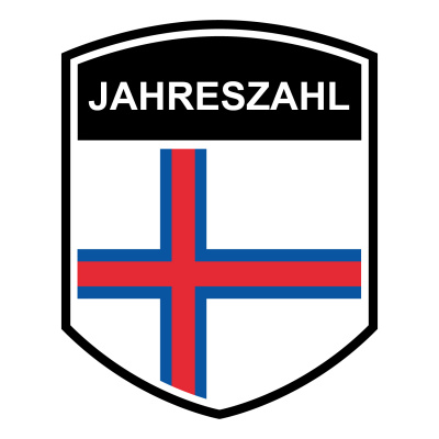 Faroe Islands Wappen mit Jahreszahl Autoaufkleber