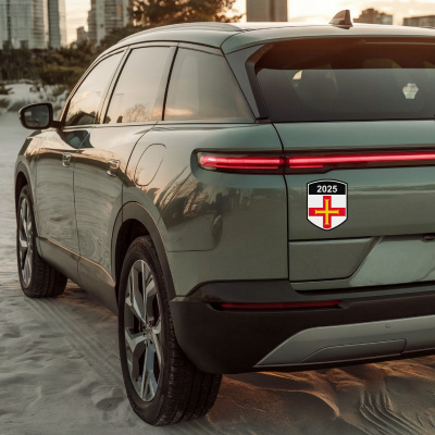 Guernsey Wappen mit Jahreszahl Autoaufkleber - Ansicht 4