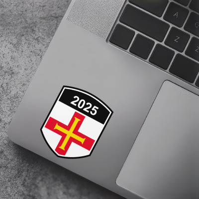 Guernsey Wappen mit Jahreszahl Autoaufkleber - Ansicht 7