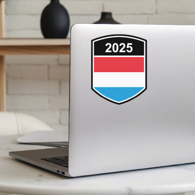 Luxemburg Wappen mit Jahreszahl Autoaufkleber - Ansicht 5