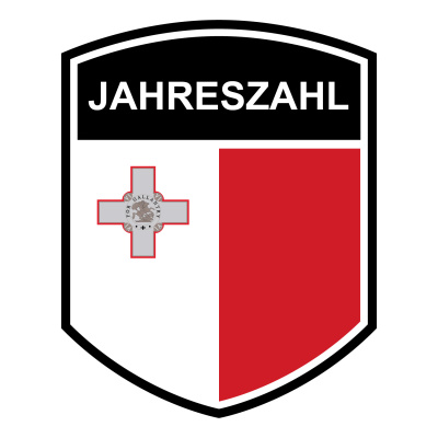 Malta Wappen mit Jahreszahl Autoaufkleber
