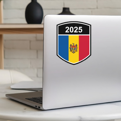 Moldau Wappen mit Jahreszahl Autoaufkleber - Ansicht 5