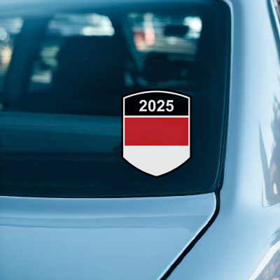 Monaco Wappen mit Jahreszahl Autoaufkleber - Ansicht 2