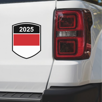 Monaco Wappen mit Jahreszahl Autoaufkleber - Ansicht 3