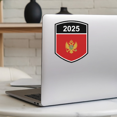 Montenegro Wappen mit Jahreszahl Autoaufkleber - Ansicht 5