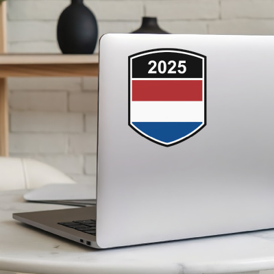 Niederlande Wappen mit Jahreszahl Autoaufkleber - Ansicht 5