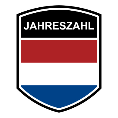 Niederlande Wappen mit Jahreszahl Autoaufkleber