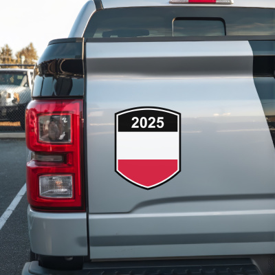 Polen Wappen mit Jahreszahl Autoaufkleber - Ansicht 3