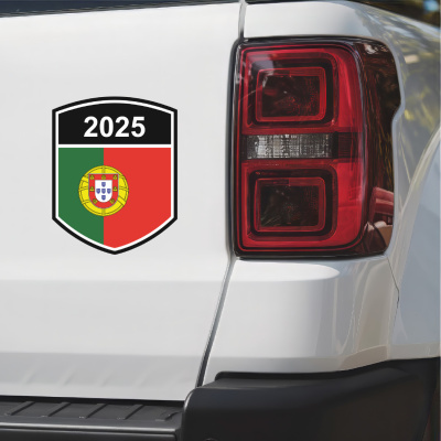 Portugal Wappen mit Jahreszahl Autoaufkleber - Ansicht 3