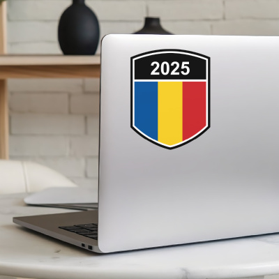 Rumnien Wappen mit Jahreszahl Autoaufkleber - Ansicht 5