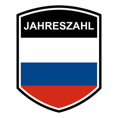 Russland Wappen mit Jahreszahl Autoaufkleber