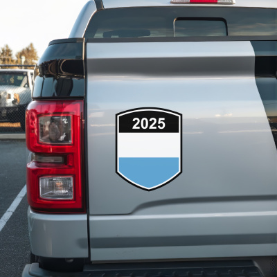 San Marino Wappen mit Jahreszahl Autoaufkleber - Ansicht 3
