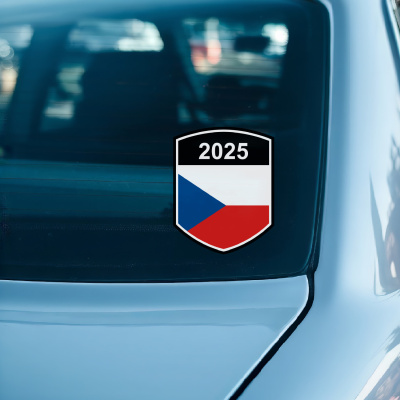 Tschechien Wappen mit Jahreszahl Autoaufkleber - Ansicht 2