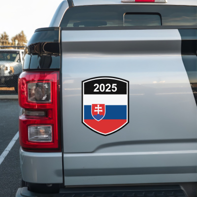 Slowakei Wappen mit Jahreszahl Autoaufkleber - Ansicht 3