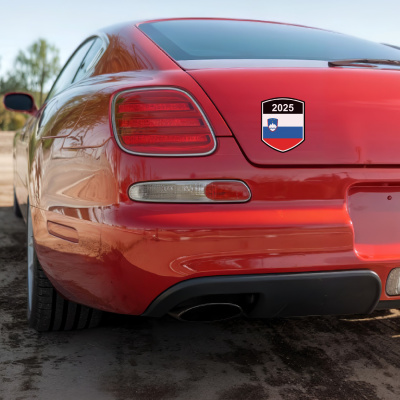 Slowenien Wappen mit Jahreszahl Autoaufkleber - Ansicht 4