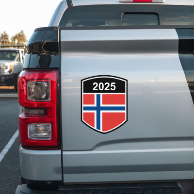 Norwegen Wappen mit Jahreszahl Autoaufkleber - Ansicht 3