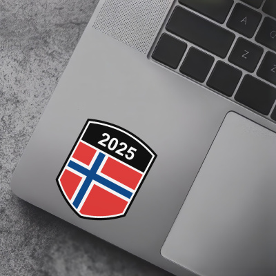 Norwegen Wappen mit Jahreszahl Autoaufkleber - Ansicht 7