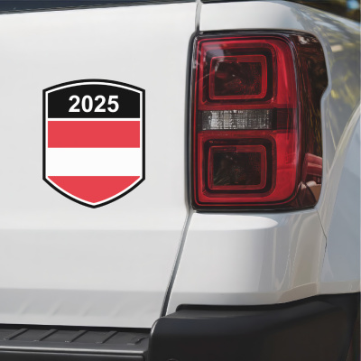 Österreich Wappen mit Jahreszahl Autoaufkleber - Ansicht 3