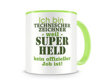 Tasse mit dem Motiv Ich bin Technischer Zeichner Tasse Modellnummer  grn 902/grn 902