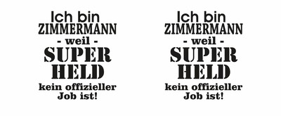 Tasse mit dem Motiv Ich bin Zimmermann - Ansicht 2