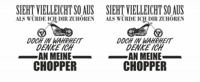 Tasse mit dem Motiv Ich denke an meine Chopper - Ansicht 2