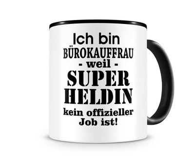 Tasse mit dem Motiv Ich bin Brokauffrau