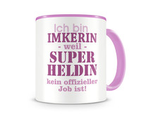 Tasse mit dem Motiv Ich bin Imkerin Tasse Modellnummer  rosa/rosa