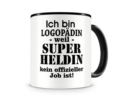 Tasse mit dem Motiv Ich bin Logopdin