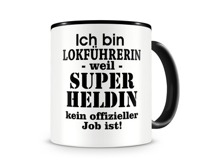 Tasse mit dem Motiv Ich bin Lokfhrerin