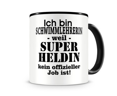 Tasse mit dem Motiv Ich bin Schwimmlehrerin