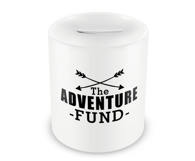 Spardose mit dem Motiv The Adventure Fund