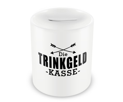 Spardose mit dem Motiv Die Trinkgeld Kasse