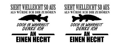 Tasse mit dem Motiv Ich denke an einen Hecht - Ansicht 2