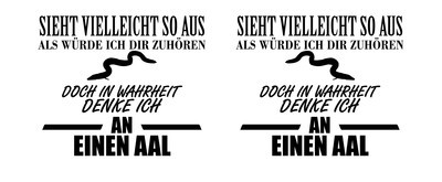 Tasse mit dem Motiv Ich denke an einen Aal - Ansicht 2