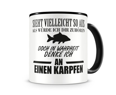 Tasse mit dem Motiv Ich denke an einen Karpfen