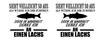 Tasse mit dem Motiv Ich denke an einen Lachs - Ansicht 2