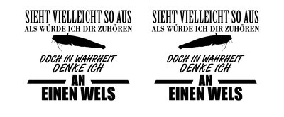 Tasse mit dem Motiv Ich denke an einen Wels - Ansicht 2