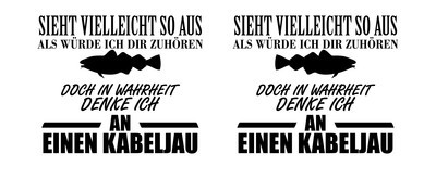 Tasse mit dem Motiv Ich denke an einen Kabeljau - Ansicht 2