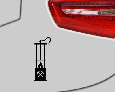 Grubenlampe Aufkleber Glck auf - Ansicht 3